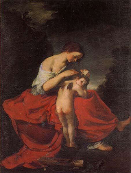 Giovanni da san giovanni Venus Combing Cupid's Hair oil painting picture